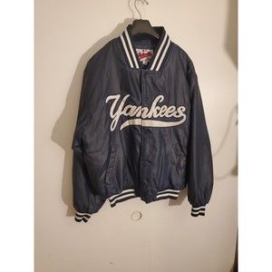 VINTAGE Yankees Diamond Collection Starter Jacket L Used Very Good